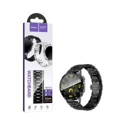Bracelete Tiras de Aço Hoco WH13 Grand Series 22mm Preto Bracelete Tiras de Aço Hoco WH13 Grand Series 22mm Preto
